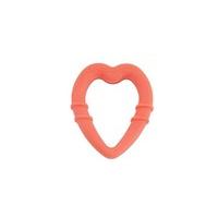 Brand new Turquoise Gummee Glove with red heart-shaped silicone teething ring