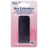 Bra Back Extenders Black - 28mm by Hemline 375104