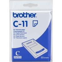 brother c 11 a7 74 x 105 mm thermal paper 50 sheets c11