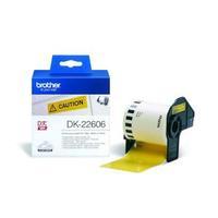Brother P-touch DK-22606 62mm x 15.2m Continuous Yellow Film Tape for