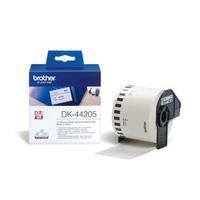 Brother P-touch DK-44205 62mm x 30.48m Continuous Removable White