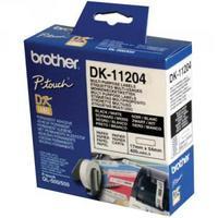 Brother Black on White Paper Multi Purpose Labels Pack of 400 DK11204