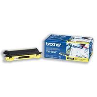 brother tn 135y yellow toner cartridge yield 4000 pages for