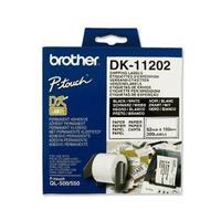 Brother P-touch DK-11202 62mm x 100mm Shipping Labels 300 Labels