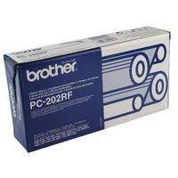 brother black thermal transfer film ribbon pack of 2 pc202rf