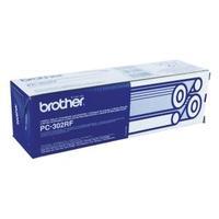 brother black thermal transfer film ribbon pack of 2 pc302rf