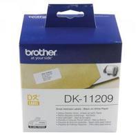 Brother Black on White Paper Small Address Labels Pack of 800 DK11209