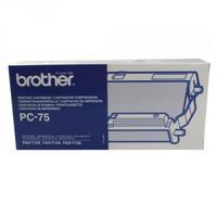 brother thermal transfer ribbon ink film black pc75