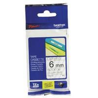 brother p touch 6mm black on clear tze111 labelling tape