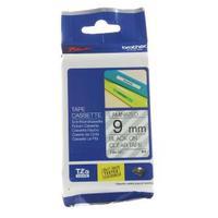 brother p touch 9mm black on clear tze121 labelling tape