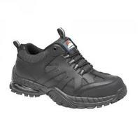 briggs proforce air bubble black leather safety trainer size 9 4041 9