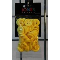 bright yellow buttons approx 50g