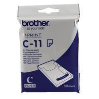 Brother Thermal Printer Paper A7 White Pack of 50 C11