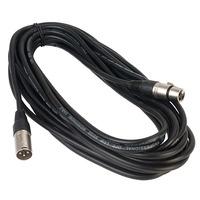 BROAD350LU10BK Male XLR to Female XLR Balanced Microphone Lead Bla...