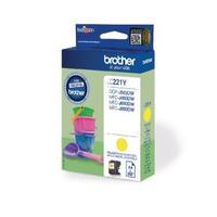 brother standard yield yellow ink cartridge lc221y