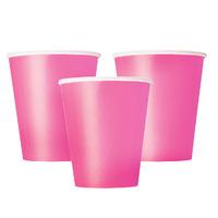 Bright Pink Big Value Paper Party Cups