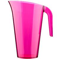 Bright Pink Coloured Plastic Party Jug