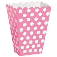 Bright Pink Polka Party Treat Boxes