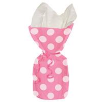 Bright Pink Polka Party Cello Bags