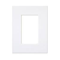 bright white single mount 8 x 6 inches