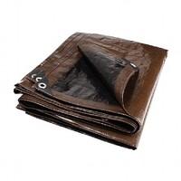 Brown Heavy Duty External Tarpaulin Size (m) - 3x5