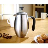 Brushed Steel 2 Cup Thermal Mini Cafetiére + FREE Milk Frother