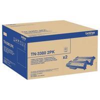 Brother High Yield Laser Black Toner Cartridge Twin Pack TN3380TWIN