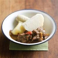 Brown Stew Beef, Yam & Sweet Potato