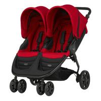 britax b agile double in flame red