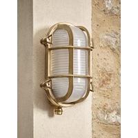 Brass Oval Bunker Light