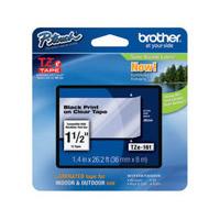 Brother TZe 161 Laminated tape- Black on Clear