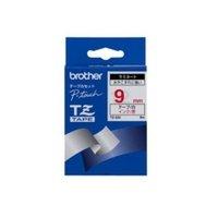 brother tze 222 laminated tape red on white