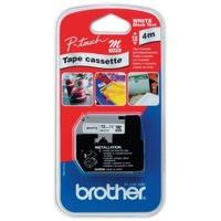 Brother P-Touch Tape - 12mm - Black on White - MK231SBZ