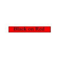 Brother TX431 Labels - Black On Red