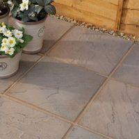 brown blend derbyshire paving slab l450mm w450mm