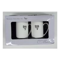 brand new wedding twin mug set