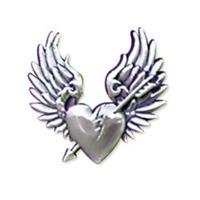 broken heart concho screw back