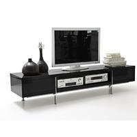 Brisbane LCD TV Stand in Black High Gloss Finish With 2 Drawer