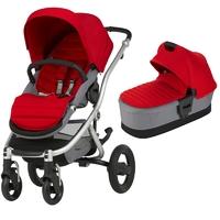 britax affinity 2 pram silverflame red