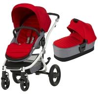 Britax Affinity 2 Pram White/Flame Red