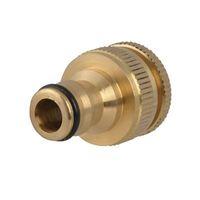 Brass Dual Tap Connector 12.5 - 19mm (1/2 - 3/4in)