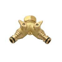 Brass Dual Tap Connector 19mm (3/4in)