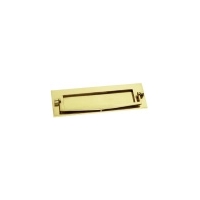Brass Front Door Letterbox and Knocker 256x76mm