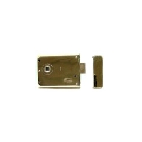 brass rim latch with slide action latch