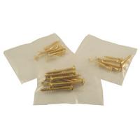 Brass Raised Woodscrews Pack of 10