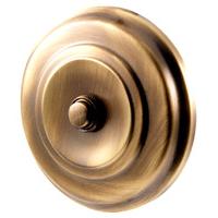 brass antiqued finish circular door bell 108mm