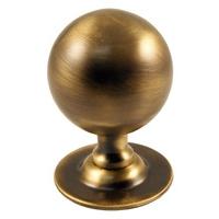 Brass Antiqued Finish Ball Style Front Door Knob 64mm
