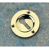 brass unlacquered circular key hole cover 43mm