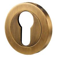 Brass Antiqued Finish EURO Keyhole Cover 50mm