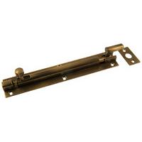 Brass Antiqued Finish Necked Door Bolt 152x38mm